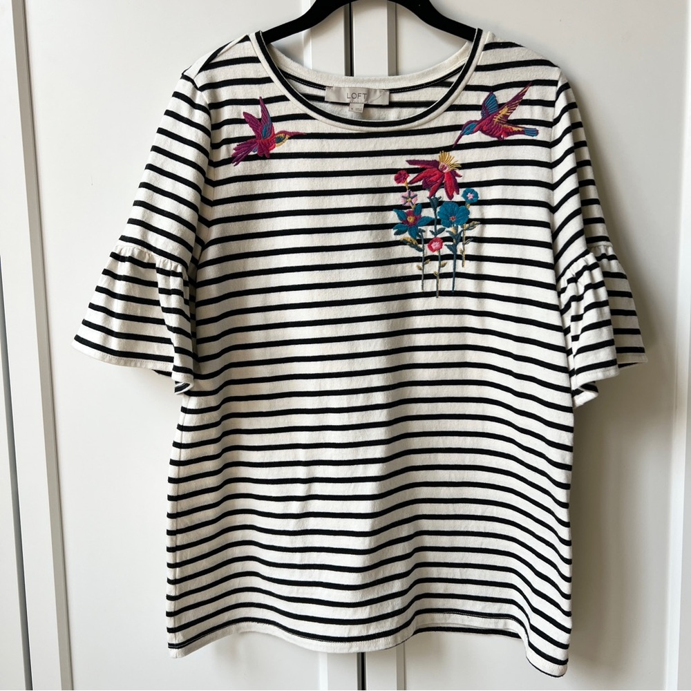Loft | Striped Top - Picture 2 of 11